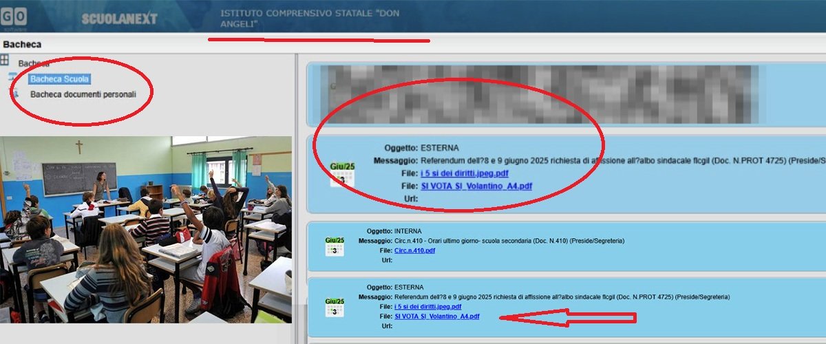 Referendum flop, ma la sinistra ci prova anche a scuola: a Livorno inviti al votare “sì” perfino nel registro elettronico Referendum flop, ma la sinistra ci prova anche a scuola: a Livorno inviti al votare “sì” perfino nel registro elettronico