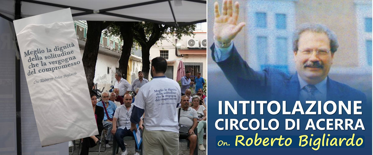 Acerra, con una sede di FdI e una mostra fotografica la destra celebra Roberto Bigliardo, l’uomo che odiava il compromesso Acerra, con una sede di FdI e una mostra fotografica la destra celebra Roberto Bigliardo, l’uomo che odiava il compromesso