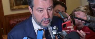 Matteo Salvini al termine del Consiglio federale della Lega su terzo mandato e pace fiscale