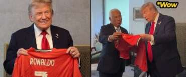 Cristiano Ronaldo regala una maglia a Trump con dedica speciale: “Giocando per la pace”… (video)