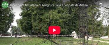 Egiziano incendia la Balena di Allegrucci alla Triennale di Milano. Giuli: “Un gesto vile e insensato” (video)
