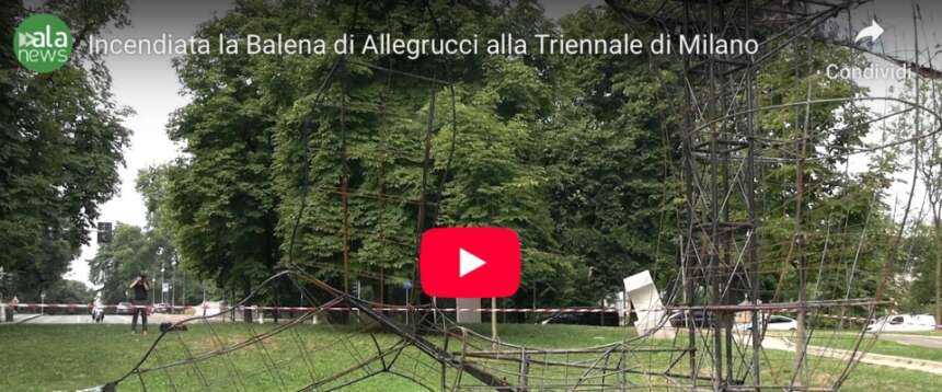 Egiziano incendia la Balena di Allegrucci alla Triennale di Milano. Giuli: “Un gesto vile e insensato” (video) Egiziano incendia la Balena di Allegrucci alla Triennale di Milano. Giuli: “Un gesto vile e insensato” (video)
