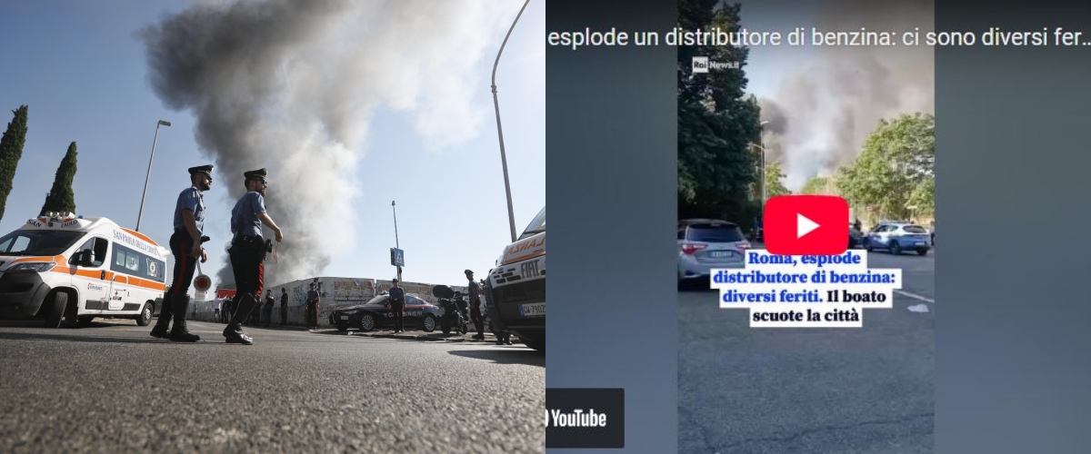 Roma trema, il boato e la deflagrazione: esplode un deposito di gas e carburante al Prenestino. Feriti e ustionati. Un testimone: sembrava una bomba (video) Roma trema, il boato e la deflagrazione: esplode un deposito di gas e carburante al Prenestino. Feriti e ustionati. Un testimone: sembrava una bomba (video)
