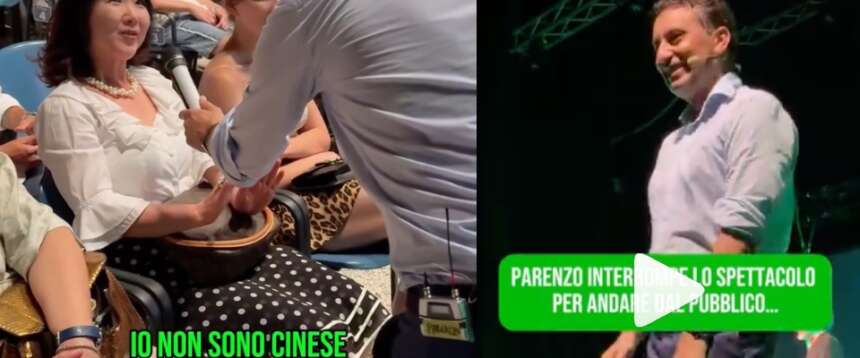 La figuraccia di Parenzo a “La zanzara show” a teatro: ha chiamato “cinese” una donna che non lo era