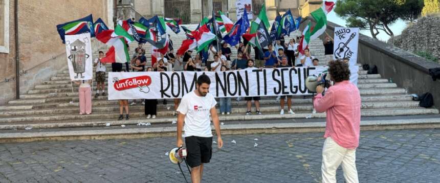 “Roma non ti segue”: il presidio di Gioventù nazionale contro la giunta Gualtieri e il degrado nelle periferie “Roma non ti segue”: il presidio di Gioventù nazionale contro la giunta Gualtieri e il degrado nelle periferie