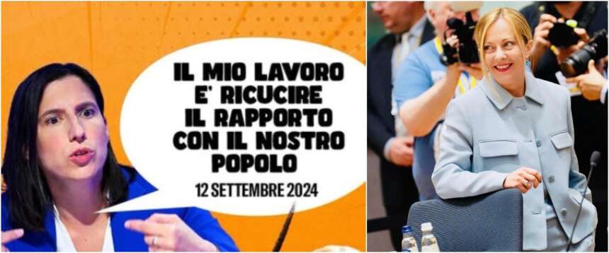 Cara Schlein hai fallito, volevi “ricucire” con il tuo popolo, ma non l’hai trovato… Elly “azzerata” dai social di FdI Cara Schlein hai fallito, volevi “ricucire” con il tuo popolo, ma non l’hai trovato… Elly “azzerata” dai social di FdI