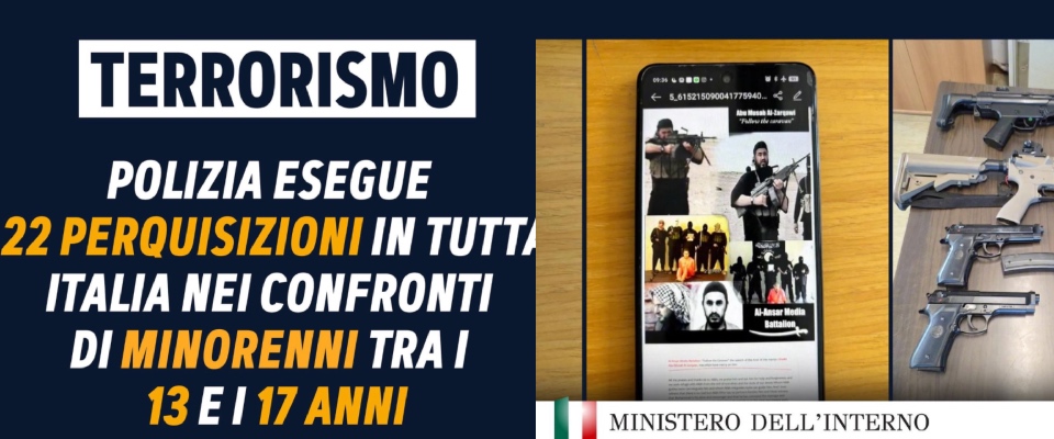 perquisizioni anti terrorismo in tutta italia sui minorenni jihadisti piantedosi sono ragazzi disorientati