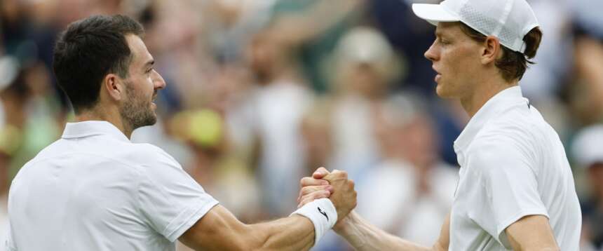Wimbledon, Sinner strapazza Martinez e vola agli ottavi Wimbledon, Sinner strapazza Martinez e vola agli ottavi