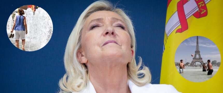 Francia, l’aria condizionata manda in fumo la sinistra. La proposta di Marine Le Pen mette al tappeto i green