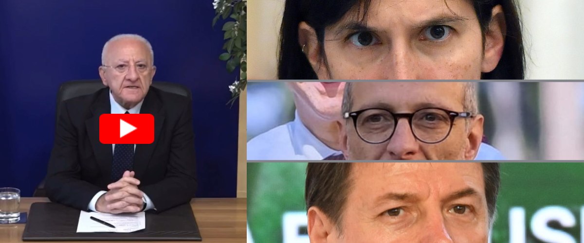 de luca spietato con schlein e conte ma ve l8217ha ordinato il medico di candidare matteo ricci nelle marche video