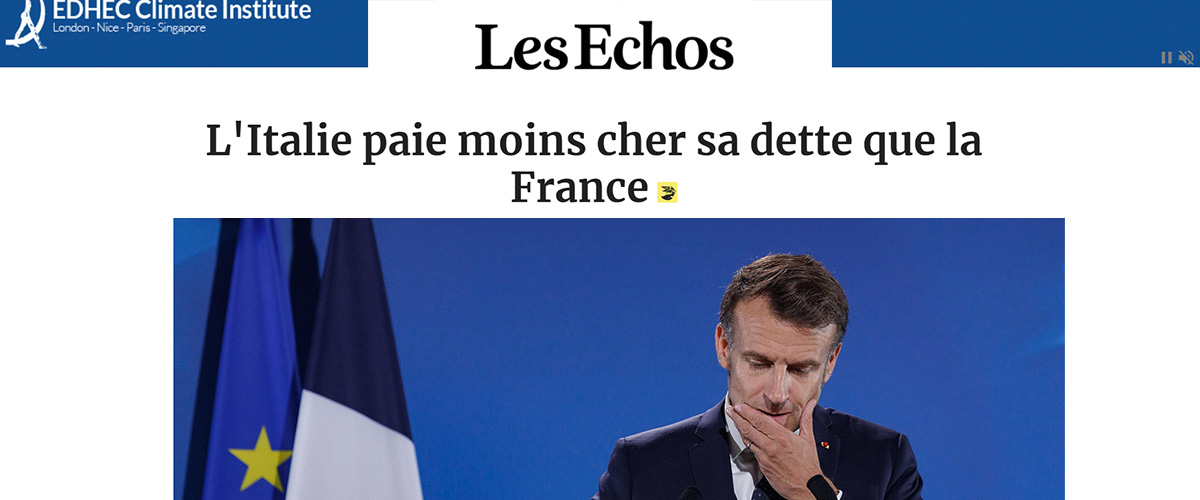 Italia meglio della Francia sui titoli di Stato, per la prima volta dal 2005. Les Echos: “Mercati sedotti dalla Meloni” Italia meglio della Francia sui titoli di Stato, per la prima volta dal 2005. Les Echos: “Mercati sedotti dalla Meloni”