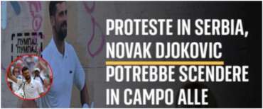 Djokovic scalda i muscoli con gli studenti serbi contro il presidente socialista. Lo rivela un sondaggio
