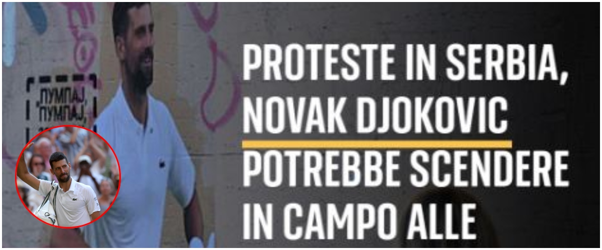 Djokovic scalda i muscoli con gli studenti serbi contro il presidente socialista. Lo rivela un sondaggio Djokovic scalda i muscoli con gli studenti serbi contro il presidente socialista. Lo rivela un sondaggio