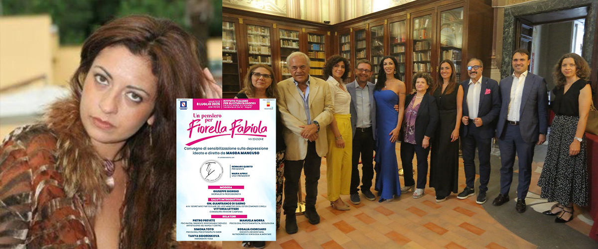 Lotta alla depressione nel ricordo di Fiorella Fabiola: un convegno all’Istituto Italiano per gli Studi Filosofici di Napoli Lotta alla depressione nel ricordo di Fiorella Fabiola: un convegno all’Istituto Italiano per gli Studi Filosofici di Napoli