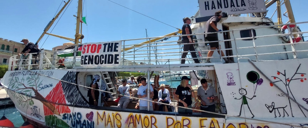 freedom flottilla la sinistra cavalca pure il fermo di due attivisti italiani tajani stanno bene saranno espulsi
