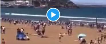 Attimi di terrore all’Airshow in Spagna: un jet plana sulla spiaggia