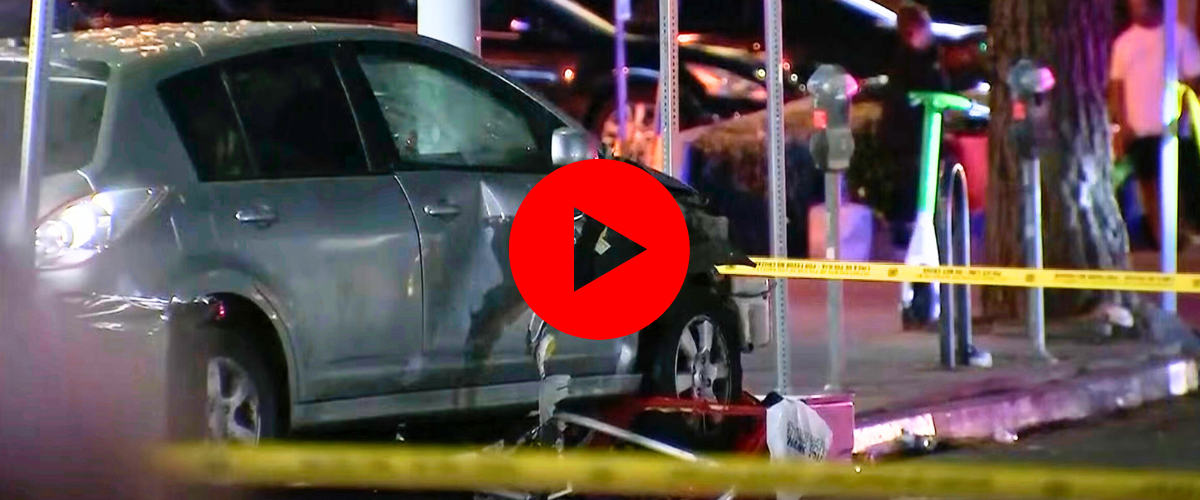 los angeles auto piomba sulla folla a east hollywood almeno 30 feriti 5 gravi una vittima colpita da un proiettile video