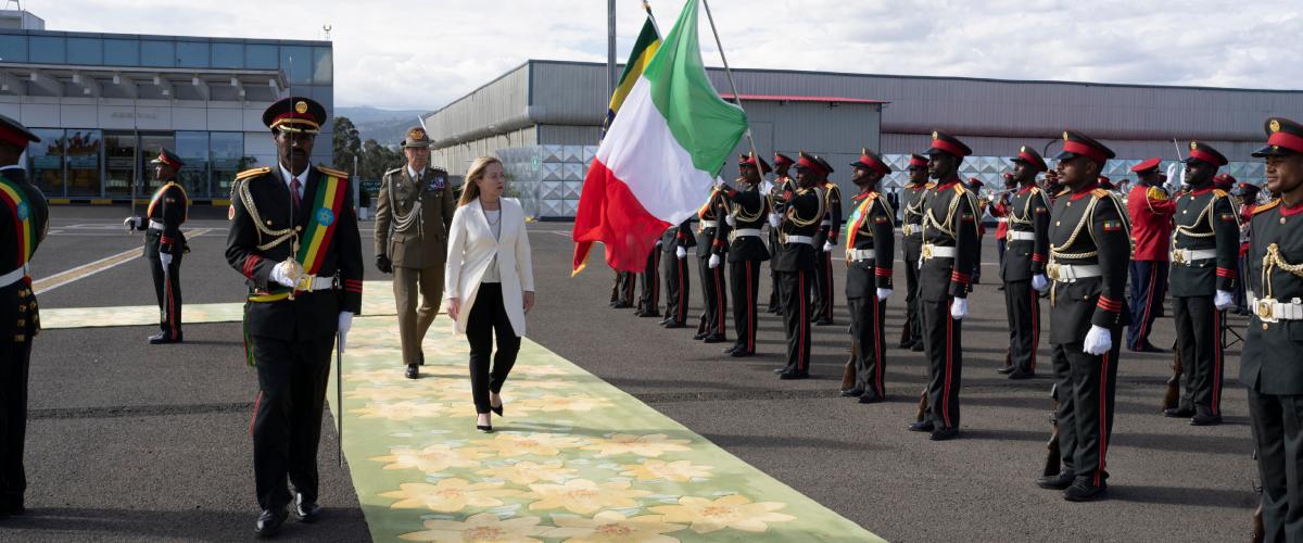Al via la missione di Meloni in Etiopia: presiederà il vertice Onu sui sistemi alimentari. Focus anche sul Piano Mattei Al via la missione di Meloni in Etiopia: presiederà il vertice Onu sui sistemi alimentari. Focus anche sul Piano Mattei