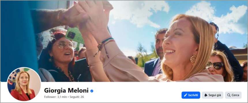 Meloni si conferma regina dei social