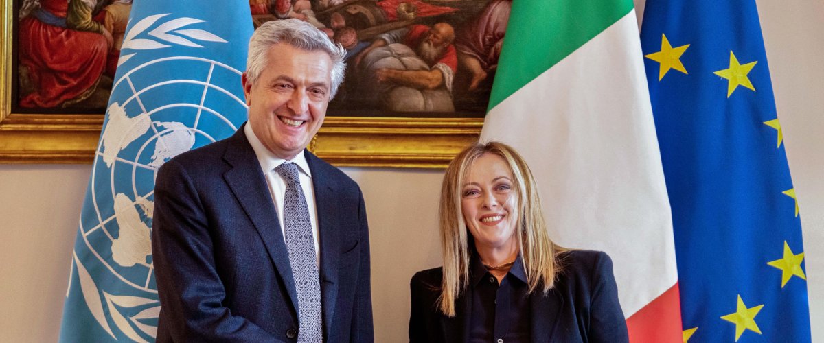 L’Alto Commissario Onu per i rifugiati elogia il Piano Mattei e gela la sinistra: «Ottima gestione dell’hotspot di Lampedusa» L’Alto Commissario Onu per i rifugiati elogia il Piano Mattei e gela la sinistra: «Ottima gestione dell’hotspot di Lampedusa»