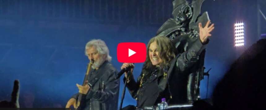Ozzy al concerto di addio dei Black Sabbath Ozzy al concerto di addio dei Black Sabbath