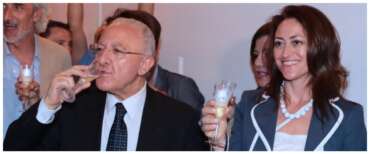 Vincenzo De Luca e la compagna