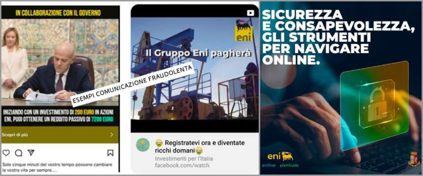 Eni e Polizia di Stato insieme contro le truffe online Eni e Polizia di Stato insieme contro le truffe online