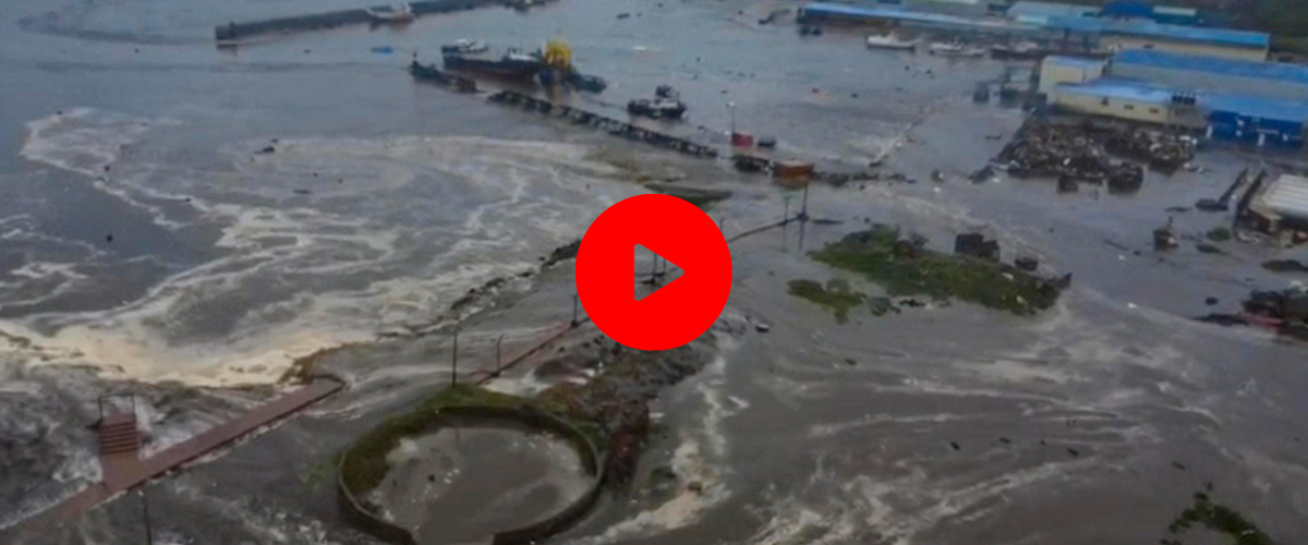 allerta tsunami nel pacifico onde alte fino a quattro metri nelle isole francesi evacuato anche il sito di fukushima in giappone video