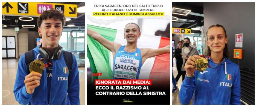 L’oro di Erika Saraceni e degli altri azzurri vale di meno? Vannacci contro il “razzismo al contrario” della sinistra