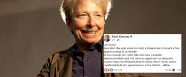 Fabio Concato annuncia sui social: “Ho un tumore, devo fermare i concerti. Mi sto curando con fiducia”