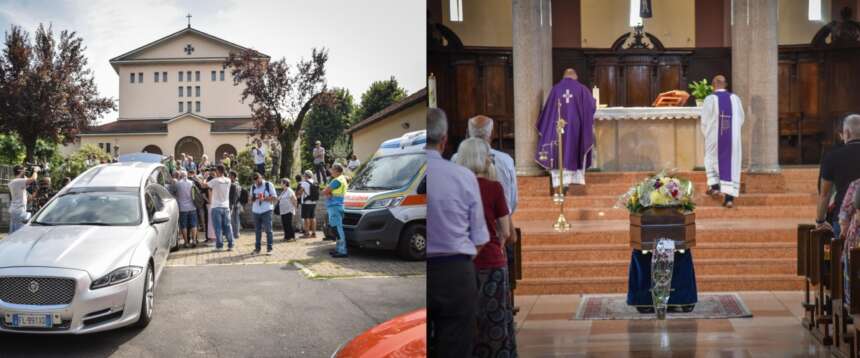 In centinaia ai funerali di Cecilia De Astis
