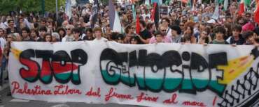 Manifestazione Pro-Pal per Gaza alla Mostra del Cinema di Venezia, in scena il solito copione “rosso”