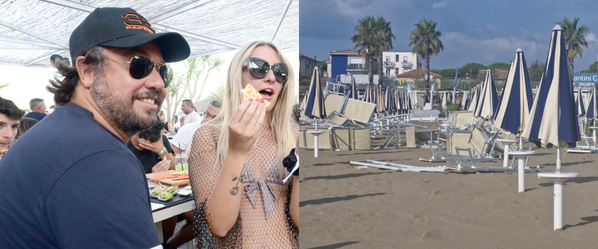 Nubifragio in Romagna, danni agli stabilimenti. Il patron del Papeete attacca: “Dove sono quelli del caro lettini?” Nubifragio in Romagna, danni agli stabilimenti. Il patron del Papeete attacca: “Dove sono quelli del caro lettini?”