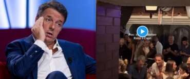 Renzi si scatena a Capri tra canti e balli