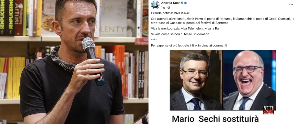 scanzi lancia la bufala sechi al posto di barbero a rai storia persino l8217articolo che condivide gli d224 torto
