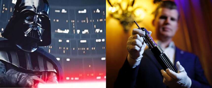 Star Wars, la spada laser di Dart Vader torna in vendita: il suo prezzo potrebbe arrivare a quasi 3 milioni di euro