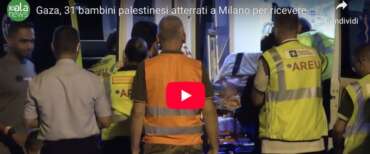 Arrivati in Italia i bambini malati di Gaza: la più grande operazione umanitaria nella Striscia (video)
