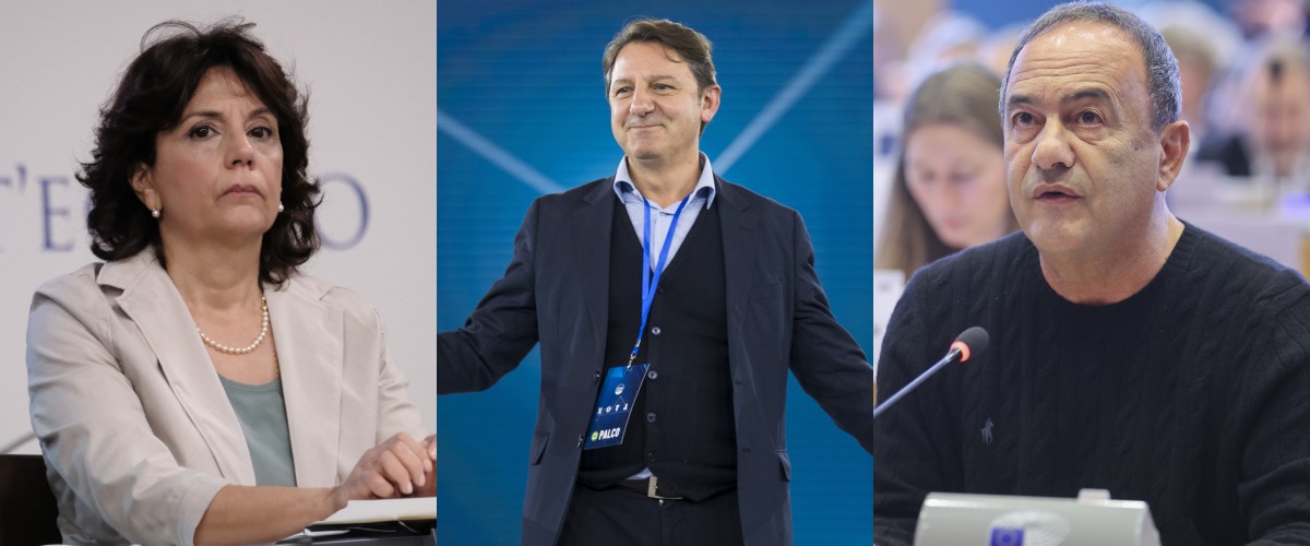 Donatella Di Cesare, Pasquale Tridico, Mimmo Lucano