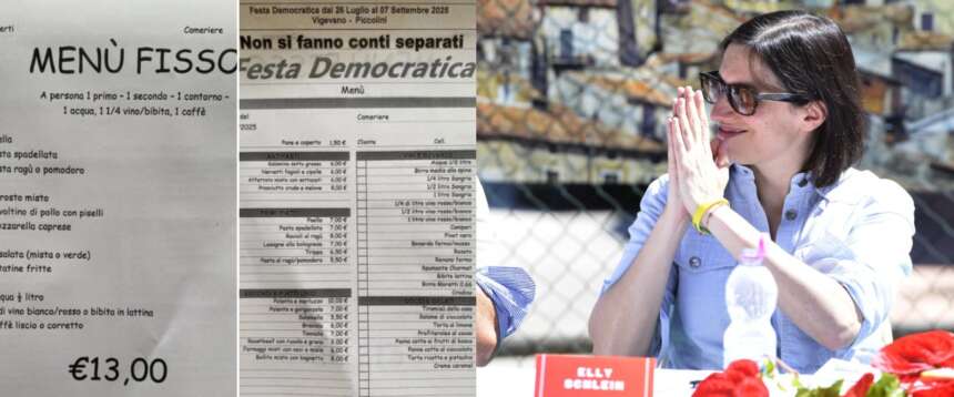 I post della Festa Pd di Vigevano: menù fisso scavalca Elly Schlein