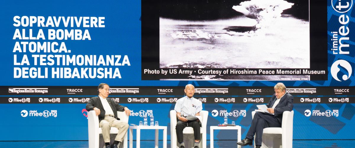 Al Meeting di Rimini la testimonianza su Hiroshima e Nagasaki: “La bomba atomica incompatibile con l’umanità” Al Meeting di Rimini la testimonianza su Hiroshima e Nagasaki: “La bomba atomica incompatibile con l’umanità”