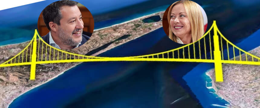 Ponte sullo Stretto, si parte a tutta velocità: apertura nel 2032. Salvini: “Opera record”. Meloni: “Spinta per l’Italia”