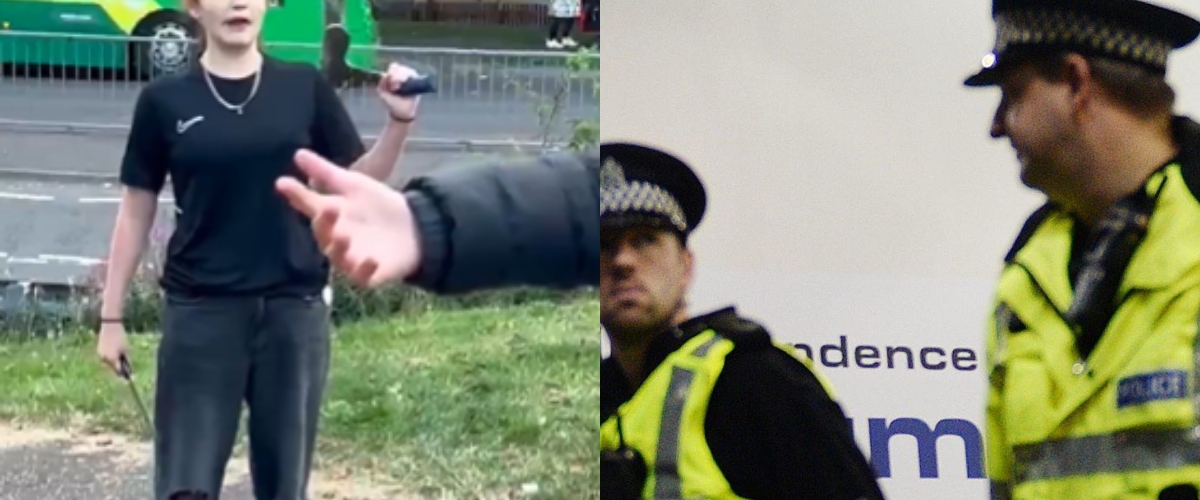 ragazzina scozzese armata contro gli immigrati il video condiviso da musk interviene la polizia di dundee