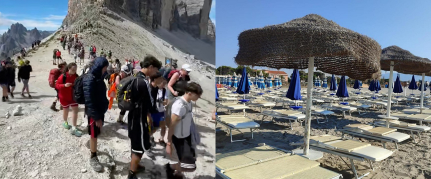 spiagge vuote vette piene vacanze dinamiche spiagge vuote vette piene vacanze dinamiche