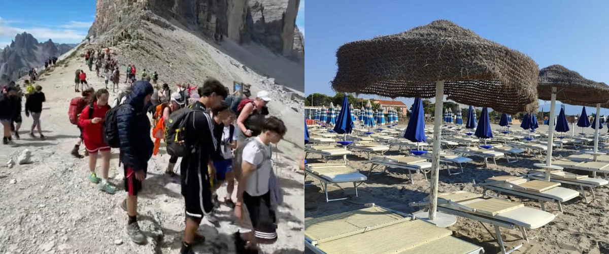 spiagge vuote vette piene vacanze dinamiche