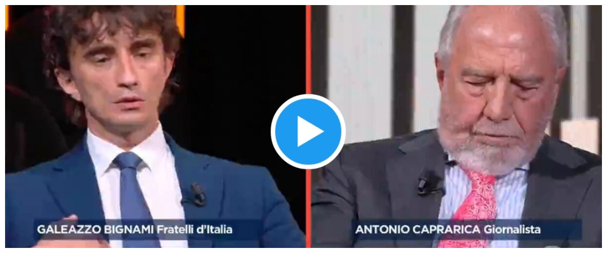 Bignami spiega bene dove sta l’odio politico: “Porto in fronte una cicatrice per una bastonata dei compagni” (video)