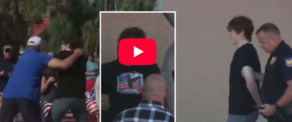 usa vandalizza il memoriale di charlie kirk davanti alla sede di turning point aveva la stessa maglietta del killer video