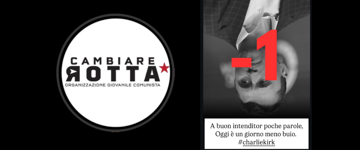 “A buon intenditor poche parole”: i soliti comunisti pubblicano una foto di Kirk a testa in giù