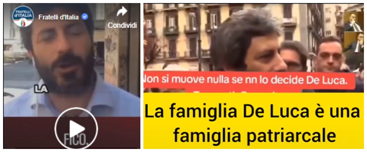 Smemorati a 5 Stelle, ma la rete non dimentica e non perdona: ecco gli insulti di Fico a De Luca (video)
