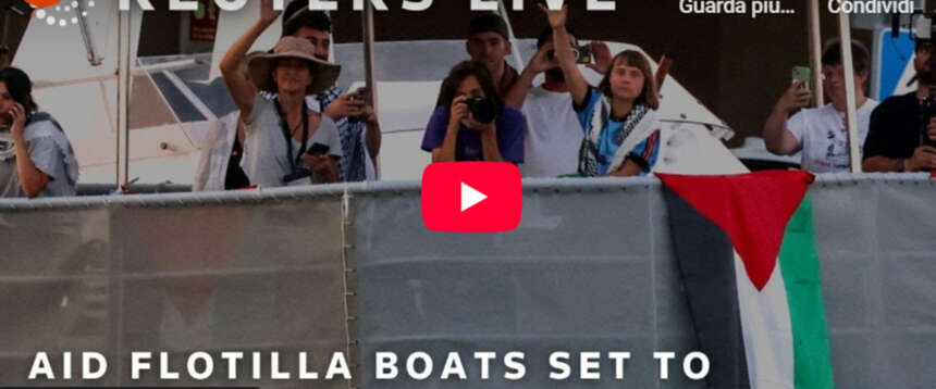 “Flotilla” riparte per Gaza, ma il maltempo (più di Israele) incombe. I pro-Pal pronti a farsi “maltrattare” “Flotilla” riparte per Gaza, ma il maltempo (più di Israele) incombe. I pro-Pal pronti a farsi “maltrattare”