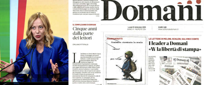 Meloni, gli auguri al “Domani” e il monito sulla libertà di stampa: “Verità e consapevolezza da tutelare, grande sostegno dal Governo” Meloni, gli auguri al “Domani” e il monito sulla libertà di stampa: “Verità e consapevolezza da tutelare, grande sostegno dal Governo”